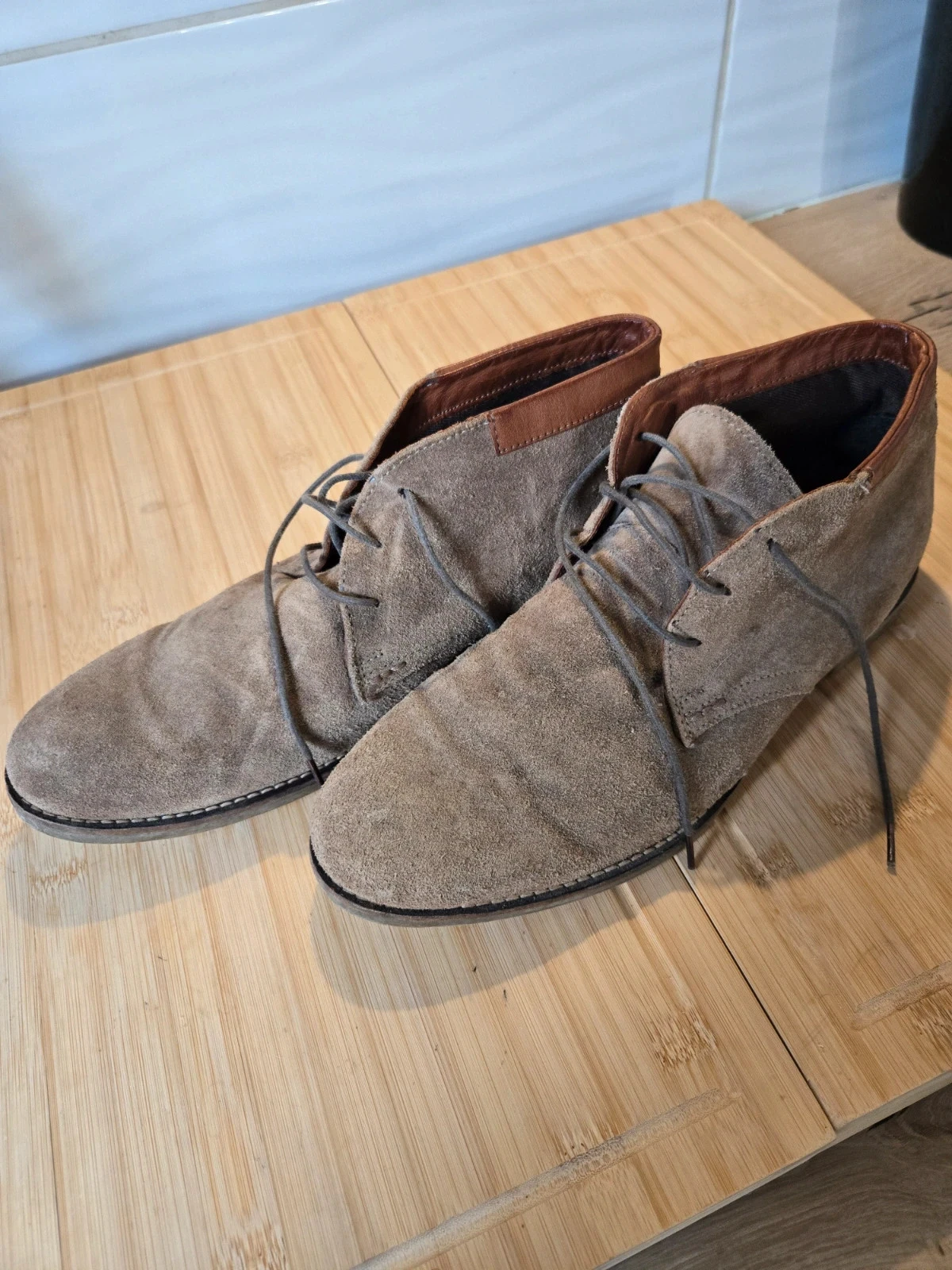 Botines con cordones de ante – photo 2